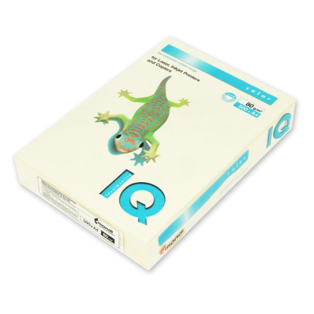Бумага цветная IQ Color (А4, 80 г/кв.м, BE66-ванильно-бежевый, 500 листов)
