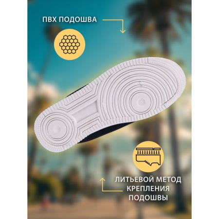 Кроссовки Line ПВХ из велюра синие размер 40