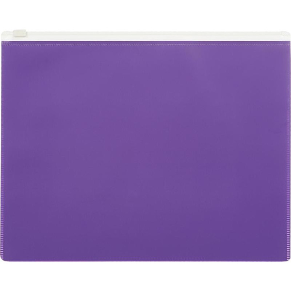 Папка-конверт на молнии Attache Color A5 фиолетовая 0.16 мм