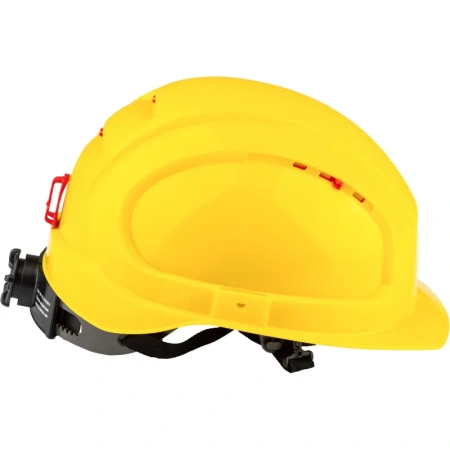 Каска защитная TOPFORT Универсал 304 желтая с храповым механизмом