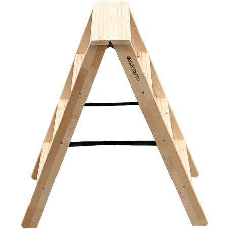 Стремянка деревянная двусторонняя 2х4 ступени Алюмет (WDS3204)