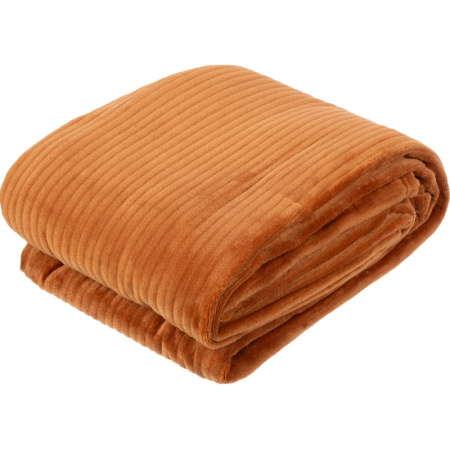 Плед Luscan микрофибра 200x220 см шоколадный