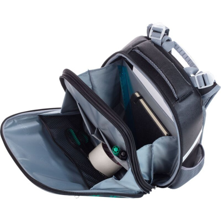 Ранец Комус Класс Basic Лисичка зеленый с двумя отделениями