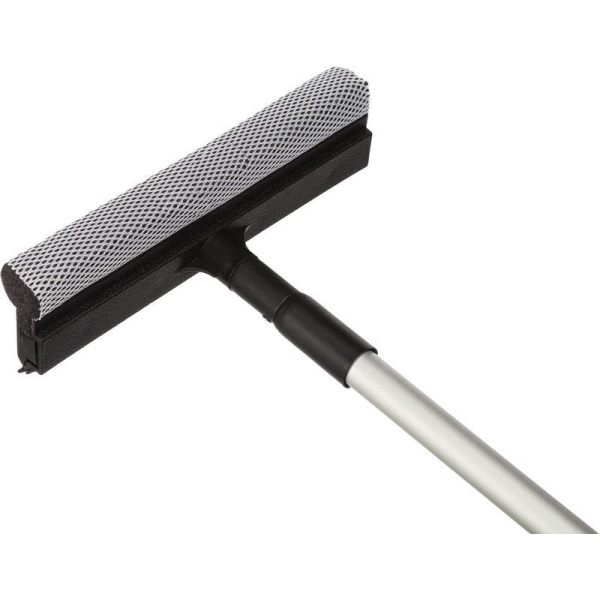 Швабра для мытья окон ЭкоКоллекция с губкой и сгоном (рабочая часть 25 см, рукоятка 120 см)