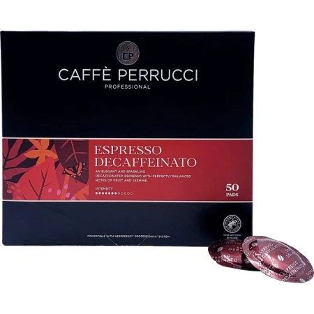 Кофе в капсулах для кофемашин Nespresso Professional Caffe Perrucci  Espresso Decaffeinato (50 штук в упаковке)