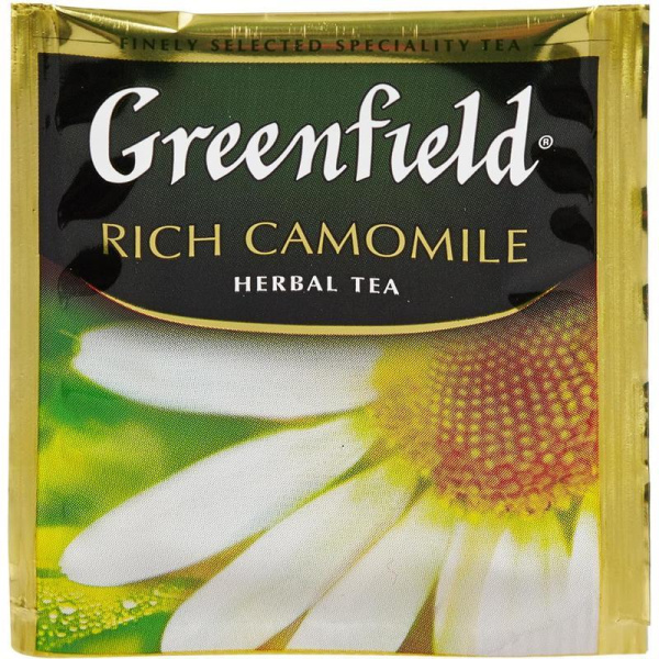 Чай Greenfield Rich Camomile зеленый с ромашкой 25 пакетиков