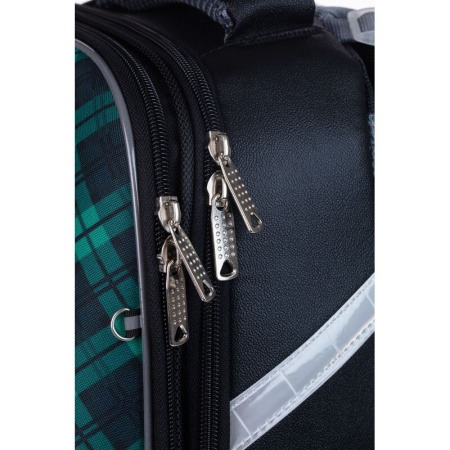 Ранец Комус Класс Basic Лисичка зеленый с двумя отделениями