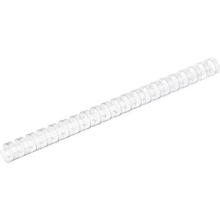 Пружины для переплета пластиковые ProMega Office 19мм прозрачные 100шт/уп.