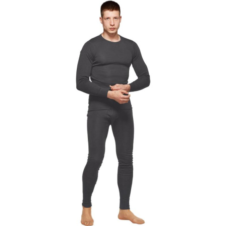 Термофутболка Comazo мужская Activ-35 трикотаж полиэстер темно-серая с  начесом (размер 58, рост 182)