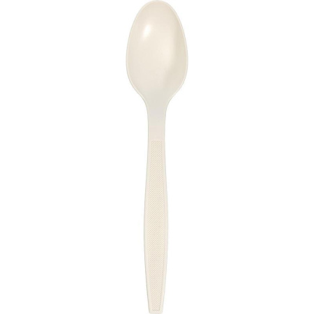 Ложка одноразовая столовая Green Mystery белая 170 мм 50 штук в упаковке Ложка одноразовая столовая Green Mystery белая 170 мм 50 штук в упаковке