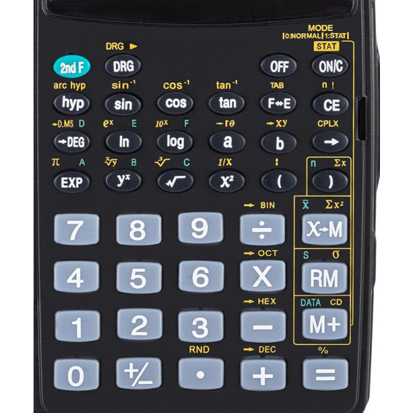 Калькулятор научный Deli 1711 8+2-разрядный 56 функций 120х72х12 мм