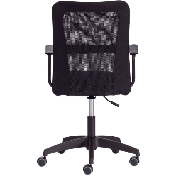 Кресло офисное Easy Chair черное (сетка/ткань, пластик)