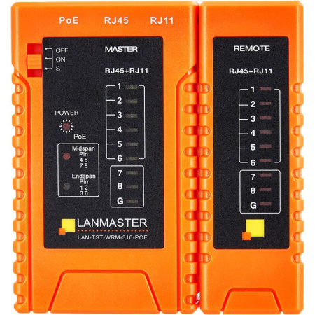 Тестер Lanmaster LAN-TST-WRM-310-POE