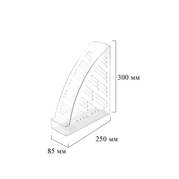 Вертикальный накопитель Attache прозрачный ширина 85 мм