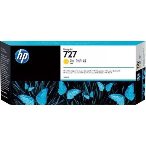 Картридж струйный HP 727 F9J78A желтый оригинальный повышенной емкости