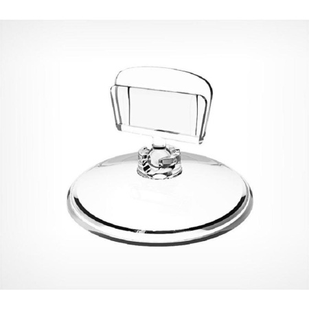 Ценникодержатель шарнирный пластиковый d47x35 мм ширина клипсы 27 мм  прозрачный (10 штук в упаковке)