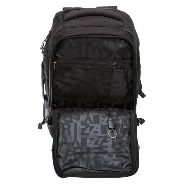 Рюкзак молодежный Grizzly черный (RQ-019-21/1)