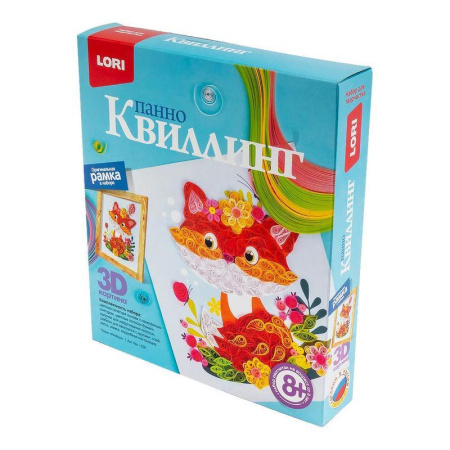 Набор для творчества Lori квиллинг панно Лисенок