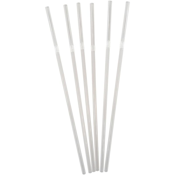 Трубочки для коктейля пластиковые с изгибом длина 210 мм диаметр 5 мм  (250 штук)