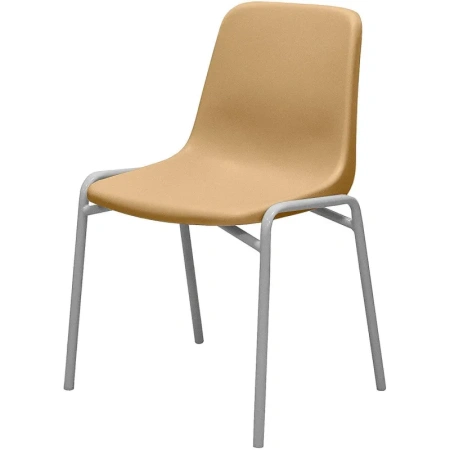 Стул обеденный Комус Мебель Стрит бежевый (пластик, металл)