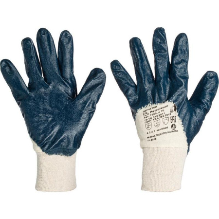 Перчатки рабочие Лайт из трикотажного полотна с нитриловым покрытием (манжета резинка)