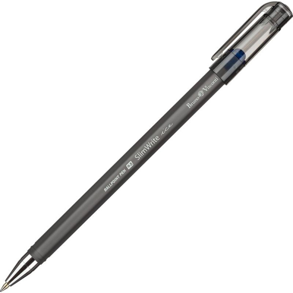 Ручка шариковая неавтоматическая Bruno Visconti SlimWrite Ice синяя  (толщина линии 0.4 мм)