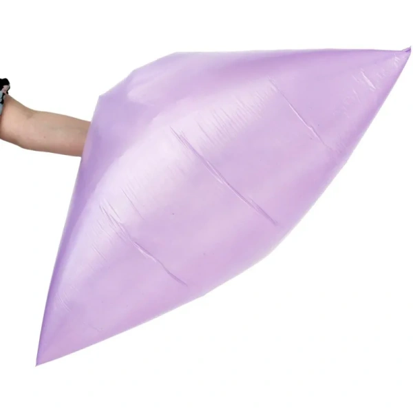 Мешки для мусора на 30 л фиолетовые (ПВД, 18 мкм, в рулоне 20 штук,  50х60 см)