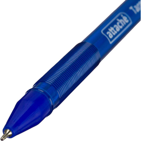 Ручка шариковая неавтоматическая Attache Target синяя (толщина линии 0.3  мм)