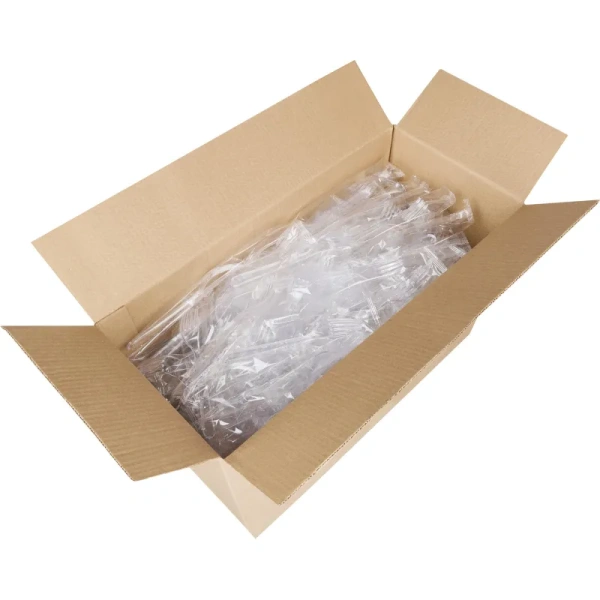 Вилка столовая Комус прозрачная 180 мм (250 штук в упаковке) Вилка столовая Комус прозрачная 180 мм (250 штук в упаковке)