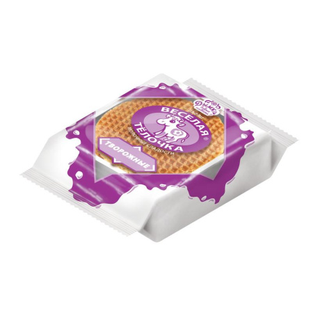 Вафли Веселая Телочка творожные 150 г (24 штуки в упаковке) Вафли Веселая Телочка творожные 150 г (24 штуки в упаковке)