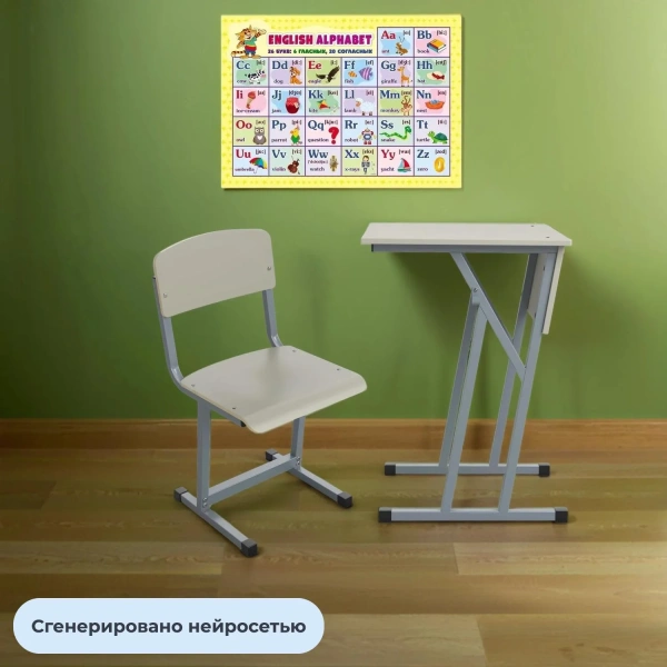 Стул ученический Комус Мебель серый/серый рост 7
