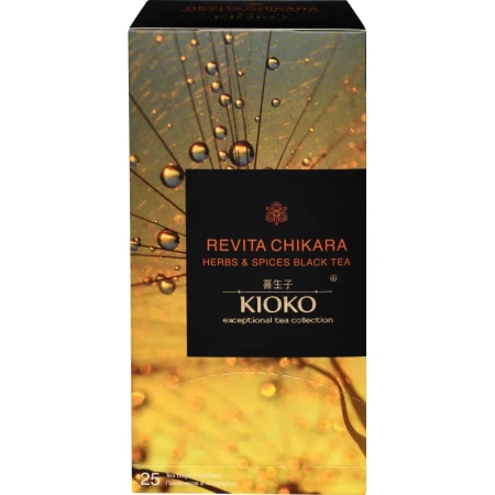 Чай чёрный Kioko Revita Chikara 25 пакетиков Чай чёрный Kioko Revita Chikara 25 пакетиков