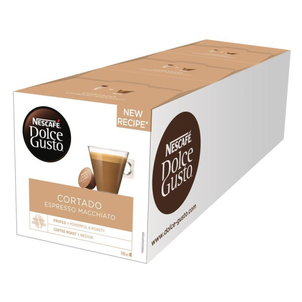 Капсулы для кофемашин Nescafe Dolce Gusto эспрессо с молоком (16 штук в упаковке)