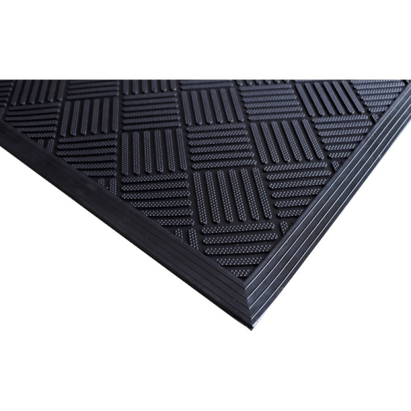 Коврик входной грязезащитный резиновый 90х150 см черный