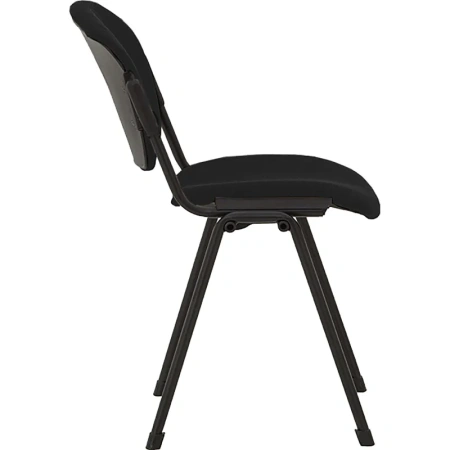 Стул офисный черный (ткань, металл)