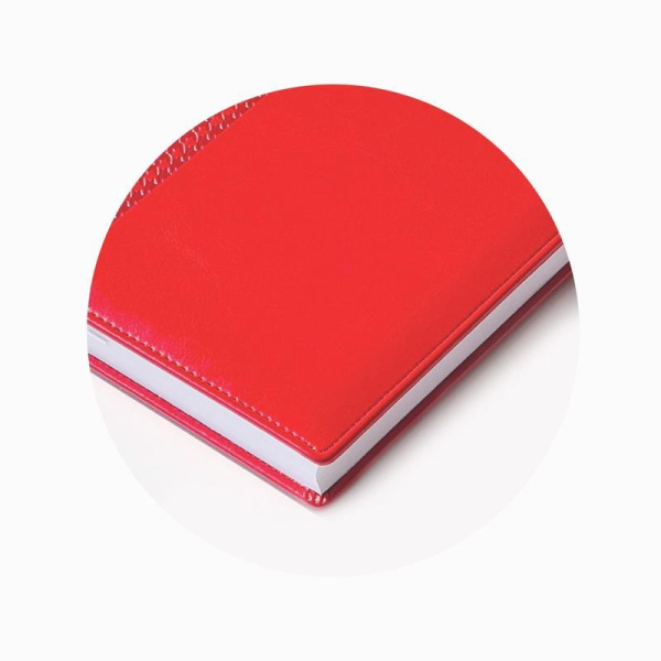Ежедневник датированный 2021 год InFolio Lozanna искусственная кожа A5 176 листов красный (140x200 мм)