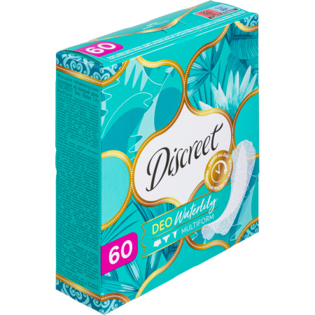 Прокладки женские ежедневные Discreet Deo Waterlily Multiform (60 штук в  упаковке)