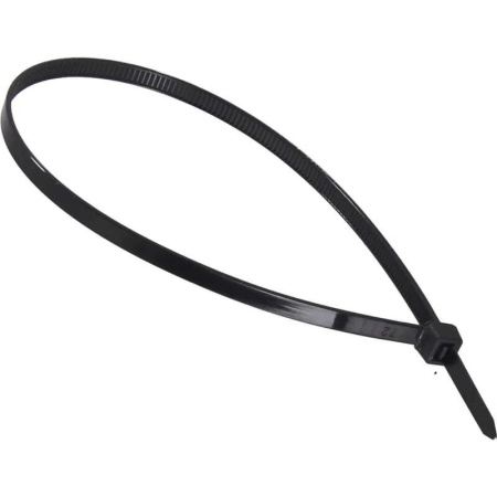 Хомут (стяжка) пластиковый Вихрь 300x4.8 мм черный 100 штук