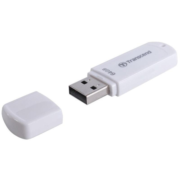 Флеш-память Transcend JetFlash 370 64Gb USB 2.0 белая