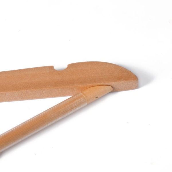 Вешалка-плечики деревянная Attache антивандальная натуральная (размер 48-50)