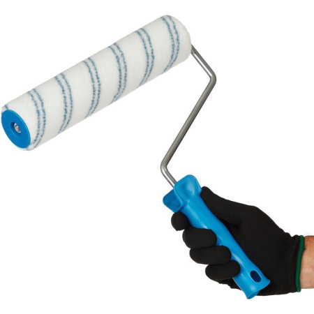 Валик малярный с ручкой TOPFORT Lazura 250 мм нейлон ворс 6 мм