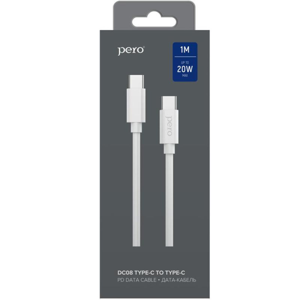 Кабель Pero USB Type-C - USB Type-C 1 м (4603768351009)