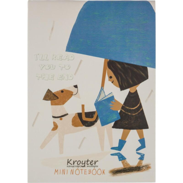 Блокнот Kroyter Girls А6 48 листов  на скрепке (100х145 мм, 4 штуки в   упаковке, обложка в ассортименте)