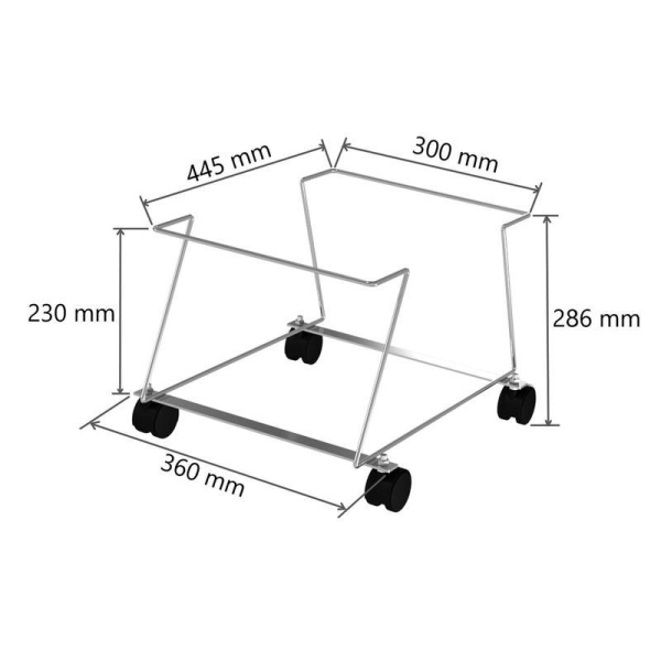 Подставка под корзины VZTO с колесами (445х360х286 мм)