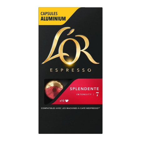 Кофе в капсулах для кофемашин L'or Espresso Splendente (10 штук в  упаковке)