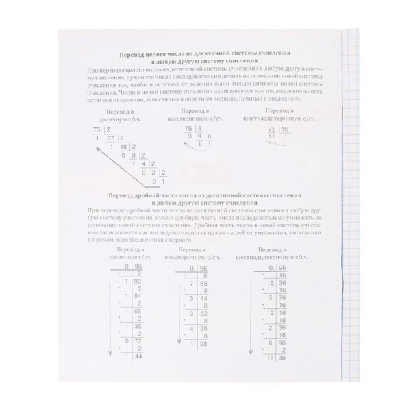 Тетрадь предметная по информатике Проф-пресс Памятка для школьника А5 36 листов