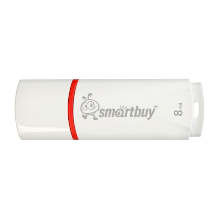 Флеш-память SmartBuy Crown 8Gb USB 2.0 белая