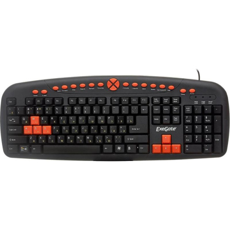 Клавиатура проводная ExeGate Multimedia Professional LY-504M  (EX280435RUS)