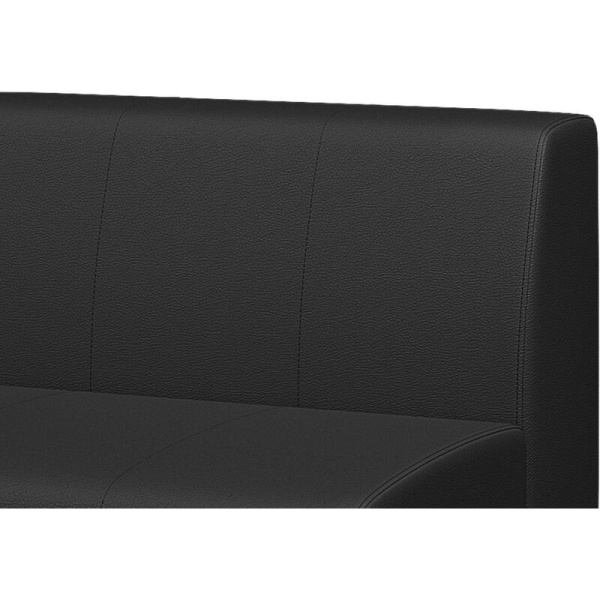 Модуль прямой Flagman двухместный черный (экокожа)