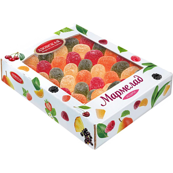 Мармелад Азовская КФ желейный Ассорти 2 кг